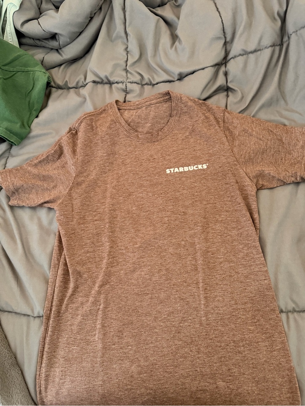 Starbucks Brown Heather Short Sleeve Logo Tee